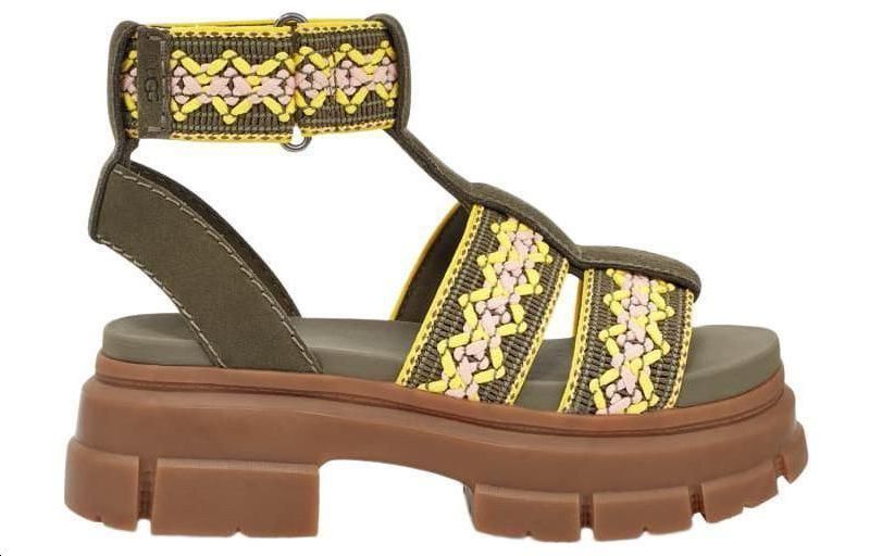 Order UGG 休閒舒適 一字帶涼鞋 女款 焦橄欖色