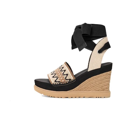 (W) UGG Slide Sandals 'Black Fabric'