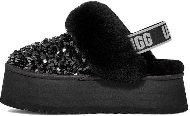 (Women) UGG Funkette Chunky Sequin Slipper 'Black' 1134450-BLK Buy (Women) UGG Funkette Chunky Sequin Slipper 'Black' 1134450-BLK
