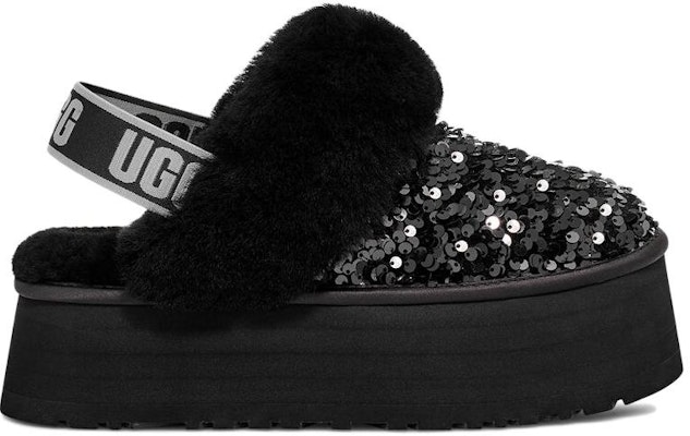 (Women) UGG Funkette Chunky Sequin Slipper 'Black' 1134450-BLK Order (Women) UGG Funkette Chunky Sequin Slipper 'Black' 1134450-BLK