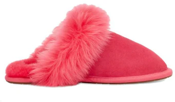 Lookbook UGG 皮革 休閒舒適 頭包拖鞋 女款 粉紅色