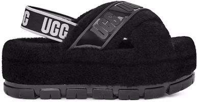 Order UGG Slipper系列 編織物料 舒適休閒 厚底涼鞋 女款 黑色
