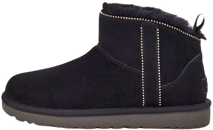 Black studded ugg clearance boots