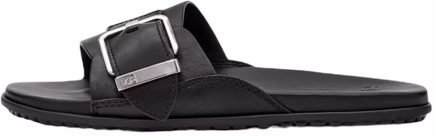 (Women) UGG Solivan 'Simplified Casual Leather Slipper Black' 1128630-BLLE (Women) UGG Solivan 'Simplified Casual Leather Slipper Black' 1128630-BLLE
