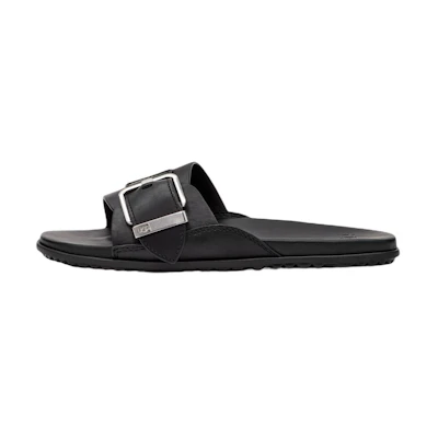 (W) UGG Solivan 'Simplified Casual Leather Slipper Black'
