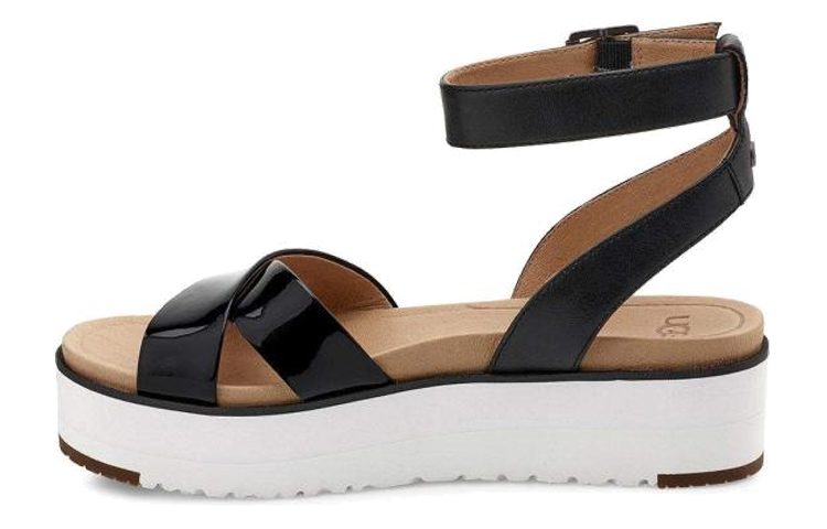 (W) UGG Sport Sandal 'Black White'
