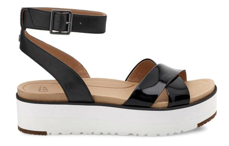 (W) UGG Sport Sandal 'Black White' 圖 2
