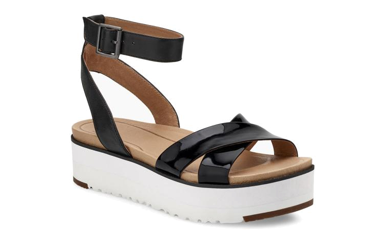 (W) UGG Sport Sandal 'Black White' 圖 3