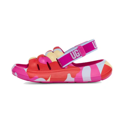 (W) UGG Sport Yeah Slide 'Camopop Dragonfruit'