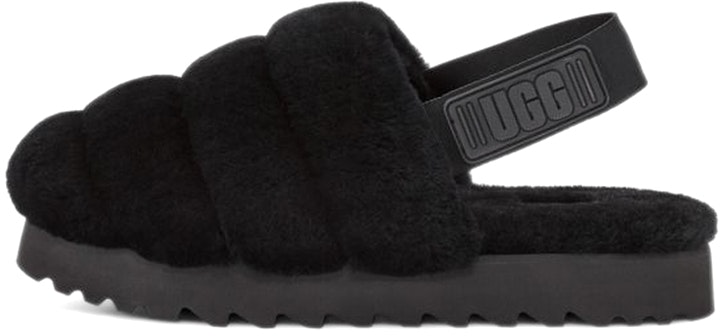 women-ugg-super-fluff-slipper-black-sheepskin-casual-fashion-1121751-blk