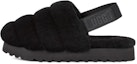 Buy (W) UGG Super Fluff Slipper 'Kulit Biri Hitam Fesyen Kasual' 1121751-BLK