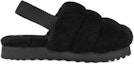Order (W) UGG Super Fluff Slipper 'Kulit Biri Hitam Fesyen Kasual' 1121751-BLK