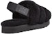 (W) UGG Super Fluff Slipper 'Kulit Biri Hitam Fesyen Kasual' 1121751-BLK