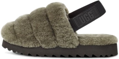 (Women) UGG Super Fluff Slipper 'Olive Green' 1121751-BTOL (Women) UGG Super Fluff Slipper 'Olive Green' 1121751-BTOL