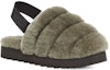Lookbook (W) UGG Super Fluff Selipar 'Hijau Zaitun' 1121751-BTOL