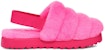 (W) UGG Super Bulu Selipar 'Kulit Biri-Biri Merah Jambu' 1121751-TYPN