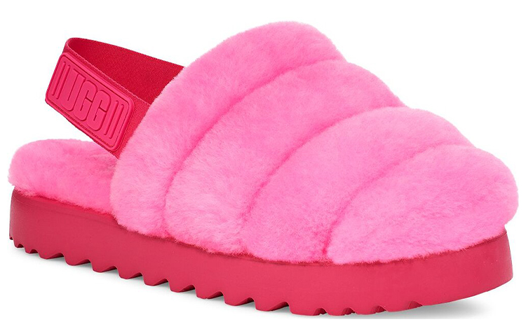 Lookbook (W) UGG 超级绒毛拖鞋 '粉色羊皮' 1121751-TYPN