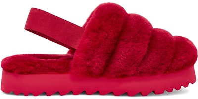 (Women) UGG Super Fluff Slipper Ribbon Red 1121751-RBRD Order (Women) UGG Super Fluff Slipper Ribbon Red 1121751-RBRD
