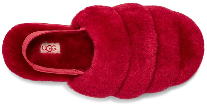 (W) UGG Super Fluff Selipar Merah Reben 1121751-RBRD Shop (W) UGG Super Fluff Selipar Merah Reben 1121751-RBRD