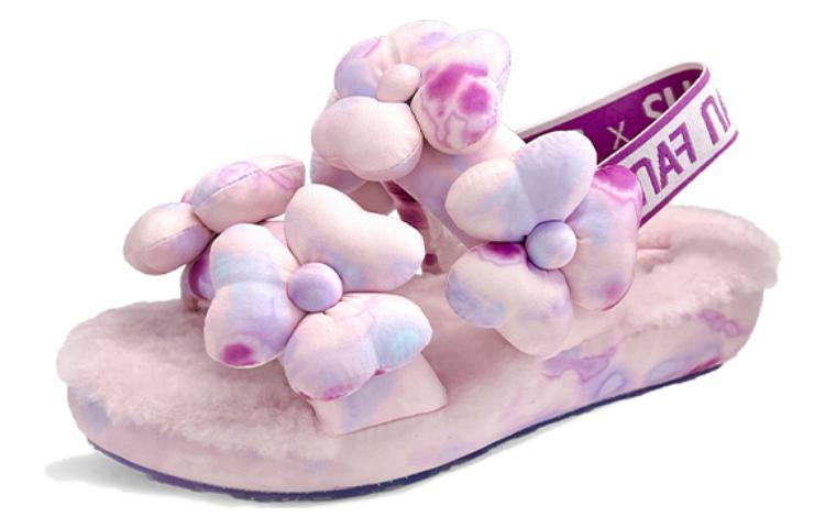 Lookbook (W) UGG Susan Fang x Sandal Bulu 'Jalinan Bunga Pink' 1143570-PINK