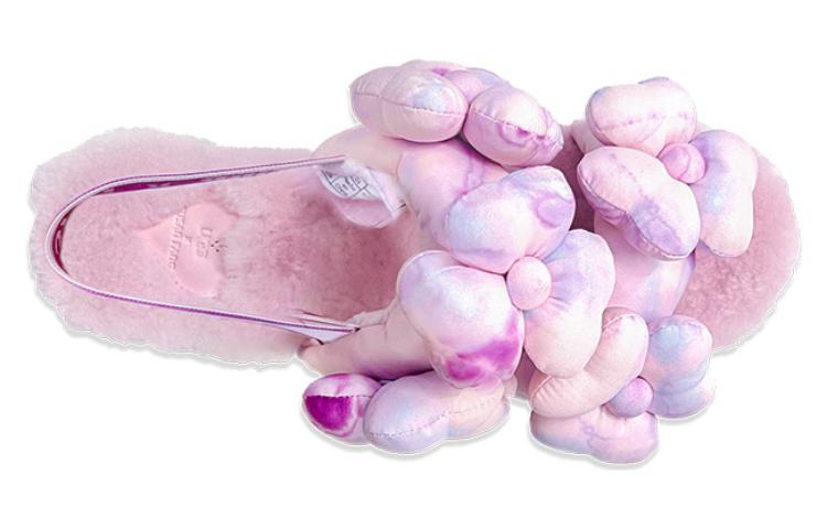 Shop (W) UGG Susan Fang x Sandal Bulu 'Jalinan Bunga Pink' 1143570-PINK