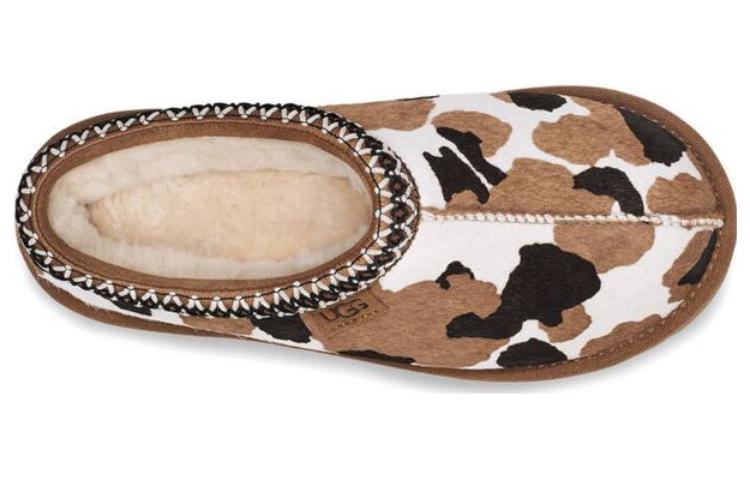 (W) UGG Tasman Slipper Cow Print Chestnut 圖 4
