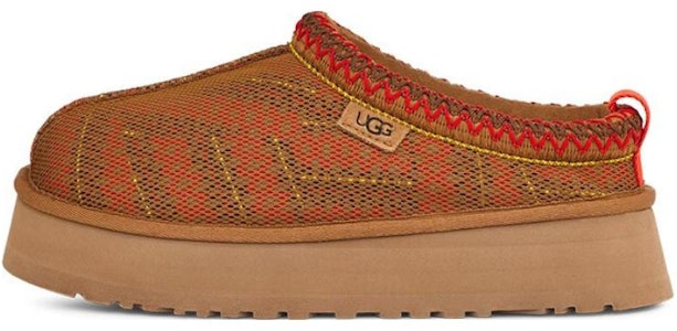 UGG 織物 編織花邊懶人鞋 厚底鞋 女款 栗色 Buy UGG 織物 編織花邊懶人鞋 厚底鞋 女款 栗色