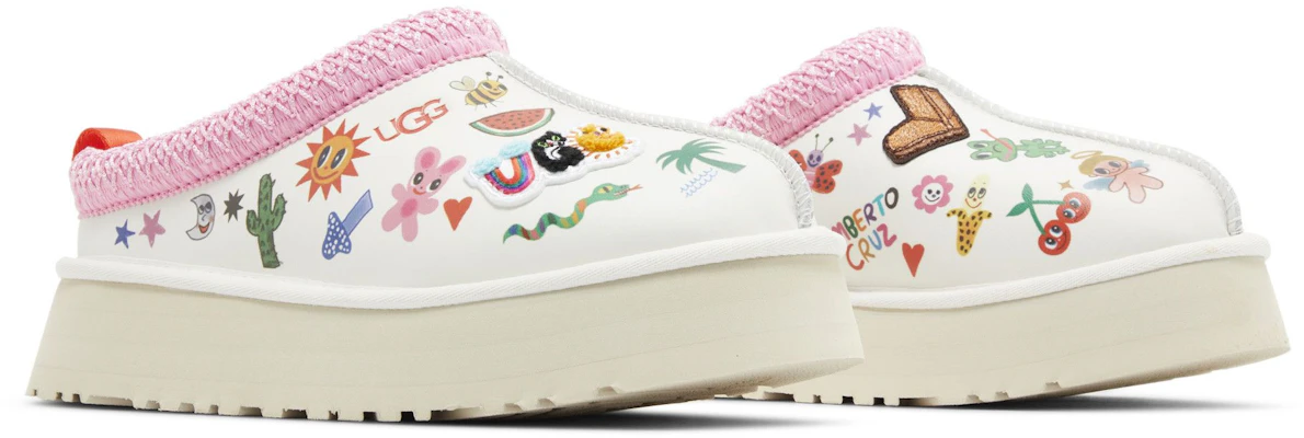 (W) UGG タズ スリッパ「ポップスケッチ」 1155751-WHT 1