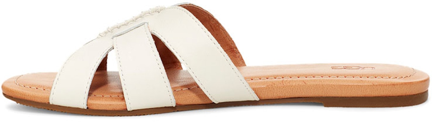 UGG Teague 平底時尚涼拖 女款 米白 Buy UGG Teague 平底時尚涼拖 女款 米白