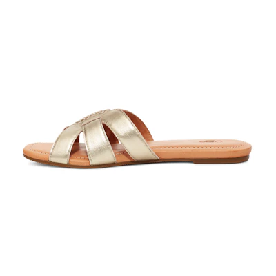 (W) UGG Teague Brown Gold Color Slippers 'Brown Gold'