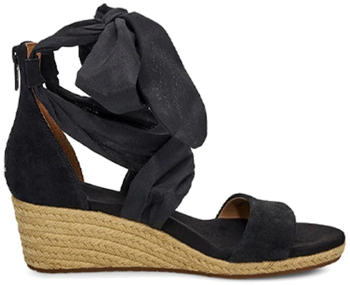 (Women) UGG Trina Wedge 'Black Fashion Pointed Comfort Sport Sandal' 1099693-BLK Order (Women) UGG Trina Wedge 'Black Fashion Pointed Comfort Sport Sandal' 1099693-BLK
