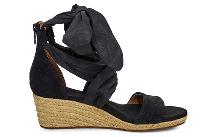 Order (W) UGG Trina Wedge 'Sandalia Negra de Moda Cómoda con Punta y Estilo Deportivo' 1099693-BLK