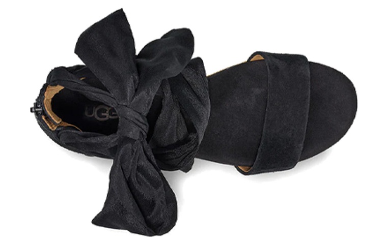 Shop (W) UGG Trina Wedge 'Sandalia Negra de Moda Cómoda con Punta y Estilo Deportivo' 1099693-BLK