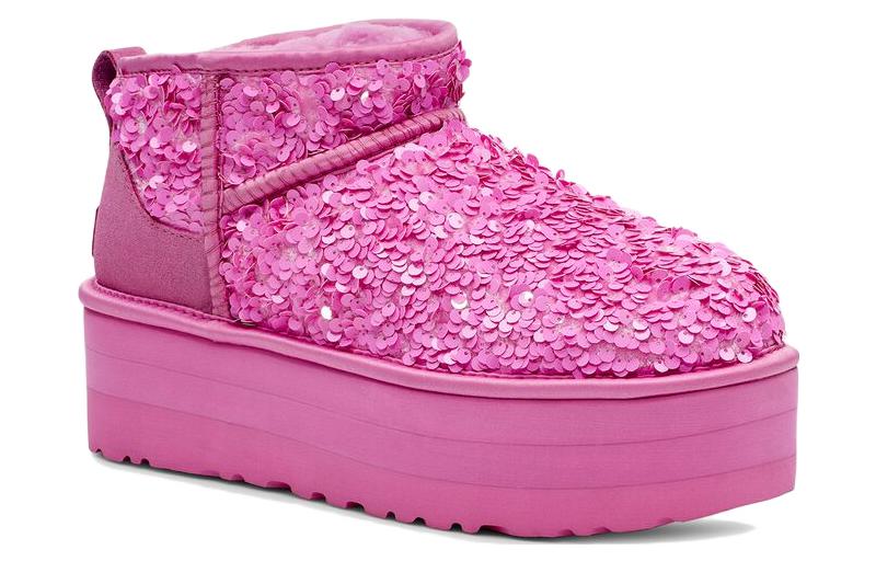 (W) UGG Ultra Mini Chunky Sequin Boot 'Pink' 圖 3