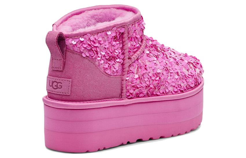 (W) UGG Ultra Mini Chunky Sequin Boot 'Pink' 圖 4