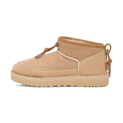 (W) UGG Ultra Mini Crafted Regenerate Boots Sand