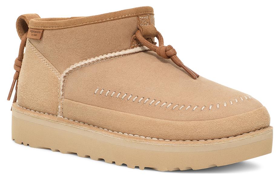 Shop (W) UGG Ultra Mini Crafted Regenerate Boots Sand Pria Wanita 1152953-SAN