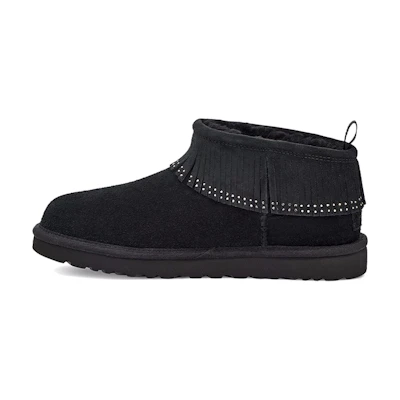 (W) UGG Ultra Mini Fringe Bling 'Black'