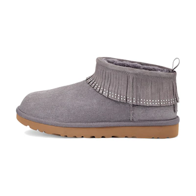 (W) UGG Ultra Mini Fringe Bling 'Purple Grey'