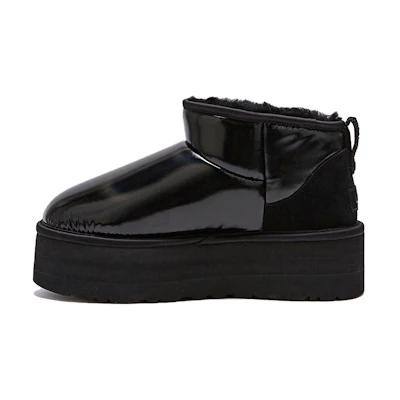 (W) UGG Ultra Mini Platform Hi Shine Boot Black