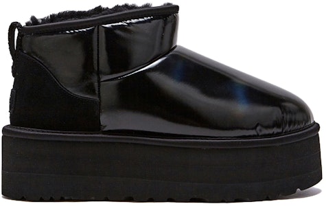 (W) UGG 超迷你高光厚底靴黑色 1144048-BLK Order (W) UGG 超迷你高光厚底靴黑色 1144048-BLK