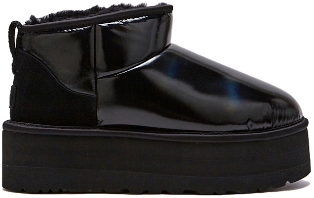 (W) UGG 울트라 미니 플랫폼 샤인 블랙 부츠 1144048-BLK Order (W) UGG 울트라 미니 플랫폼 샤인 블랙 부츠 1144048-BLK