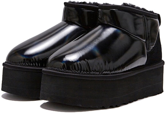 (W) UGG 울트라 미니 플랫폼 샤인 블랙 부츠 1144048-BLK Lookbook (W) UGG 울트라 미니 플랫폼 샤인 블랙 부츠 1144048-BLK