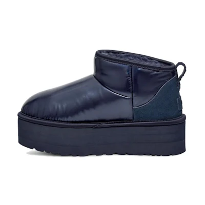 (W) UGG Ultra Mini Platform Hi Shine Boot Navy Iridescent