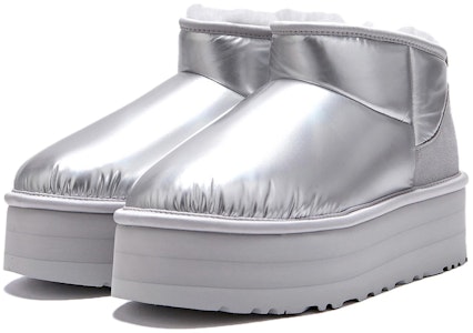 (女款)UGG 超迷你厚底高光靴 銀色 1144048-SLVR Lookbook (女款)UGG 超迷你厚底高光靴 銀色 1144048-SLVR