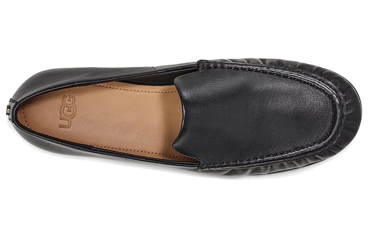 (W) UGG Vivian Leather Loafer 'Black' 圖 5