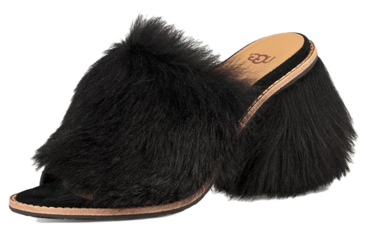 (W) UGG Rosa Fluff Heel 'Black' 圖 3