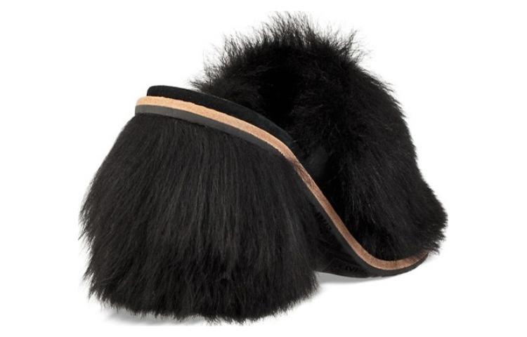 (W) UGG Rosa Fluff Heel 'Black' 圖 4