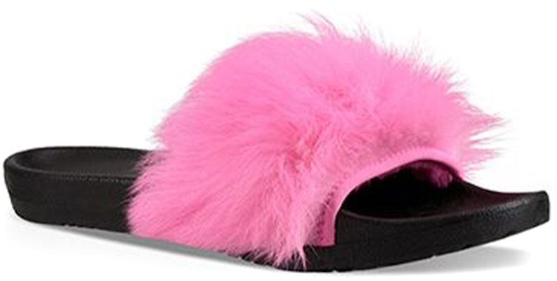 UGG W Royale 毛毛拖鞋 女款 黑/粉 Lookbook UGG W Royale 毛毛拖鞋 女款 黑/粉