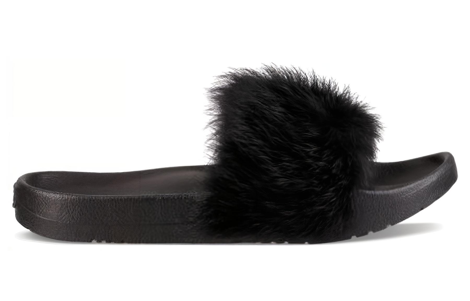 Order (W) UGG W Royale '简单舒适时尚毛绒拖鞋 黑色' 1018875-BLK